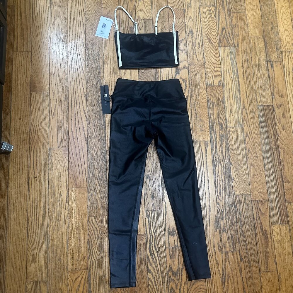 NWT Noli Shop Black Halftime Bra and Liquid Leggings Set Size Small - Picture 9 of 13